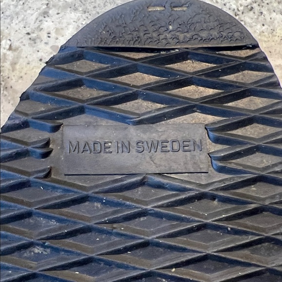 Vintage Hanna Andersson Swedish Wooden Black Suede Clogs Size EU40 - Picture 2 of 8